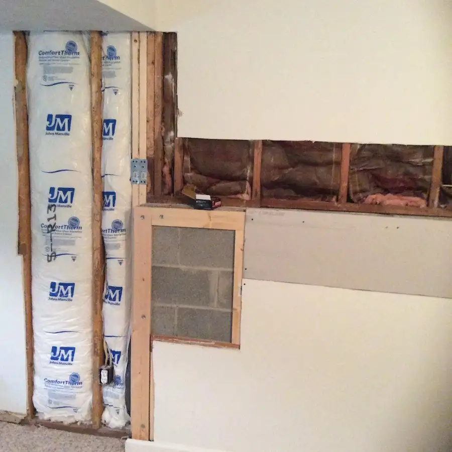 Wall insulation replacement during Odor Removal & Deodorization in Tenafly